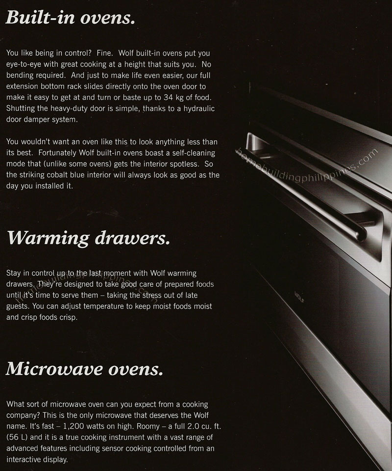 Wolf Built-In Ovens, Warming Drawers, Microwave Ovens