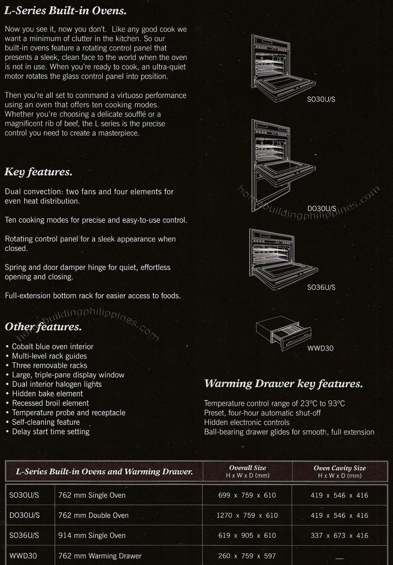 Wolf L Series Built-In Ovens, Warming Drawer