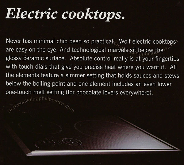 Wolf Electric Cooktops