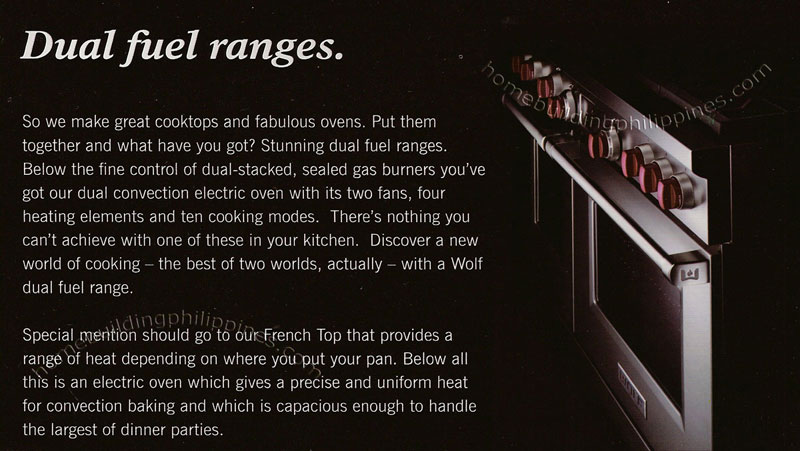 Wolf Dual Fuel Ranges