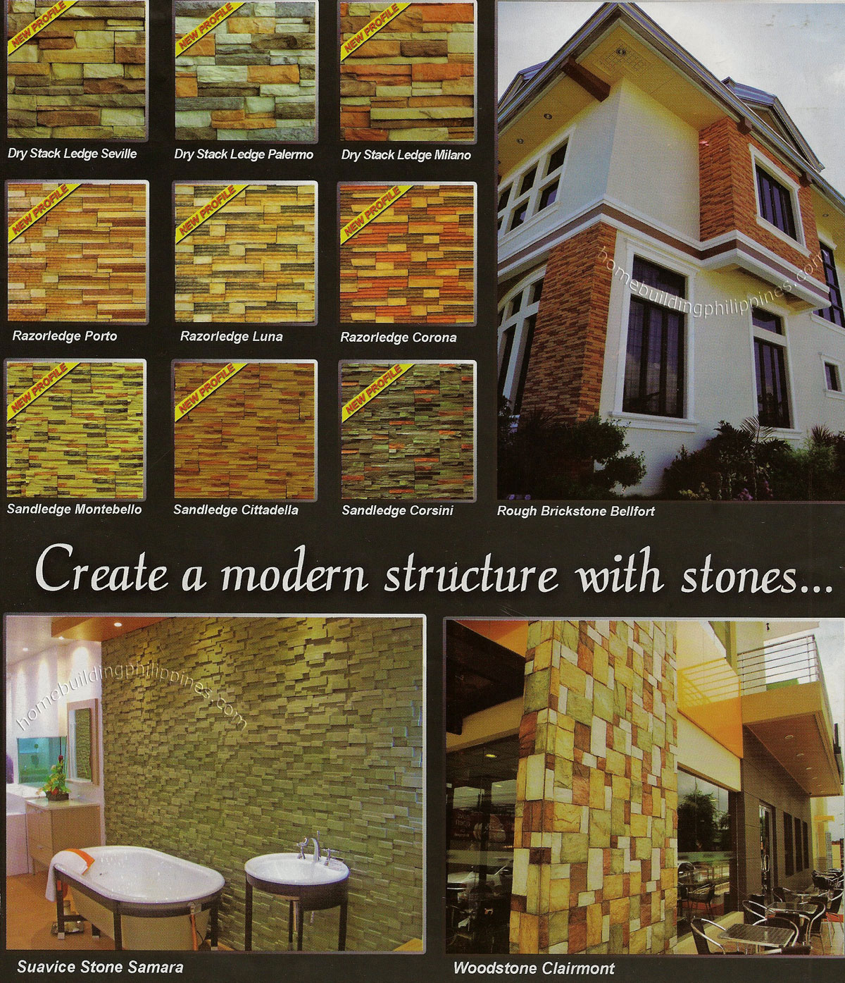 Decorative Stone Manufactured Architectural Wall Claddings - New Profiles