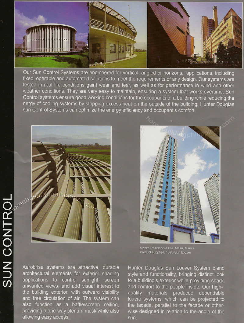 Architectural Products - Sun Control