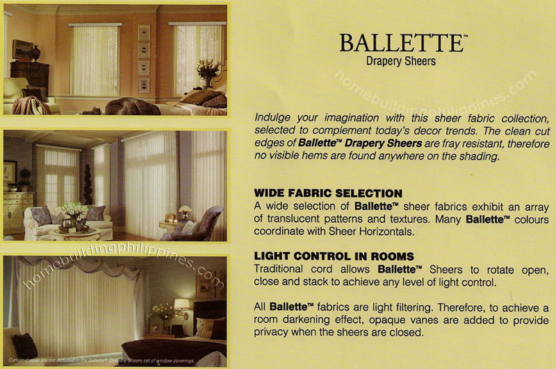 Ballette Drapery Sheets