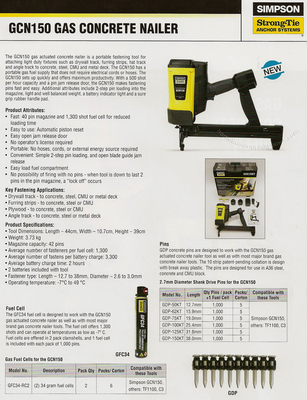 Simpson Gas Concrete Nailer