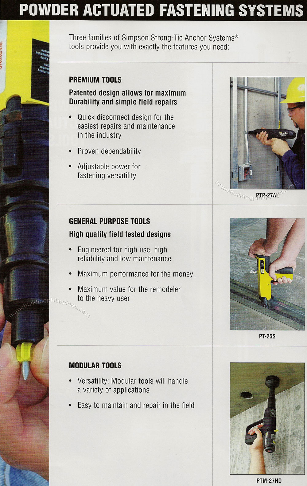 Simpson Powder Actuated Fastening Tools