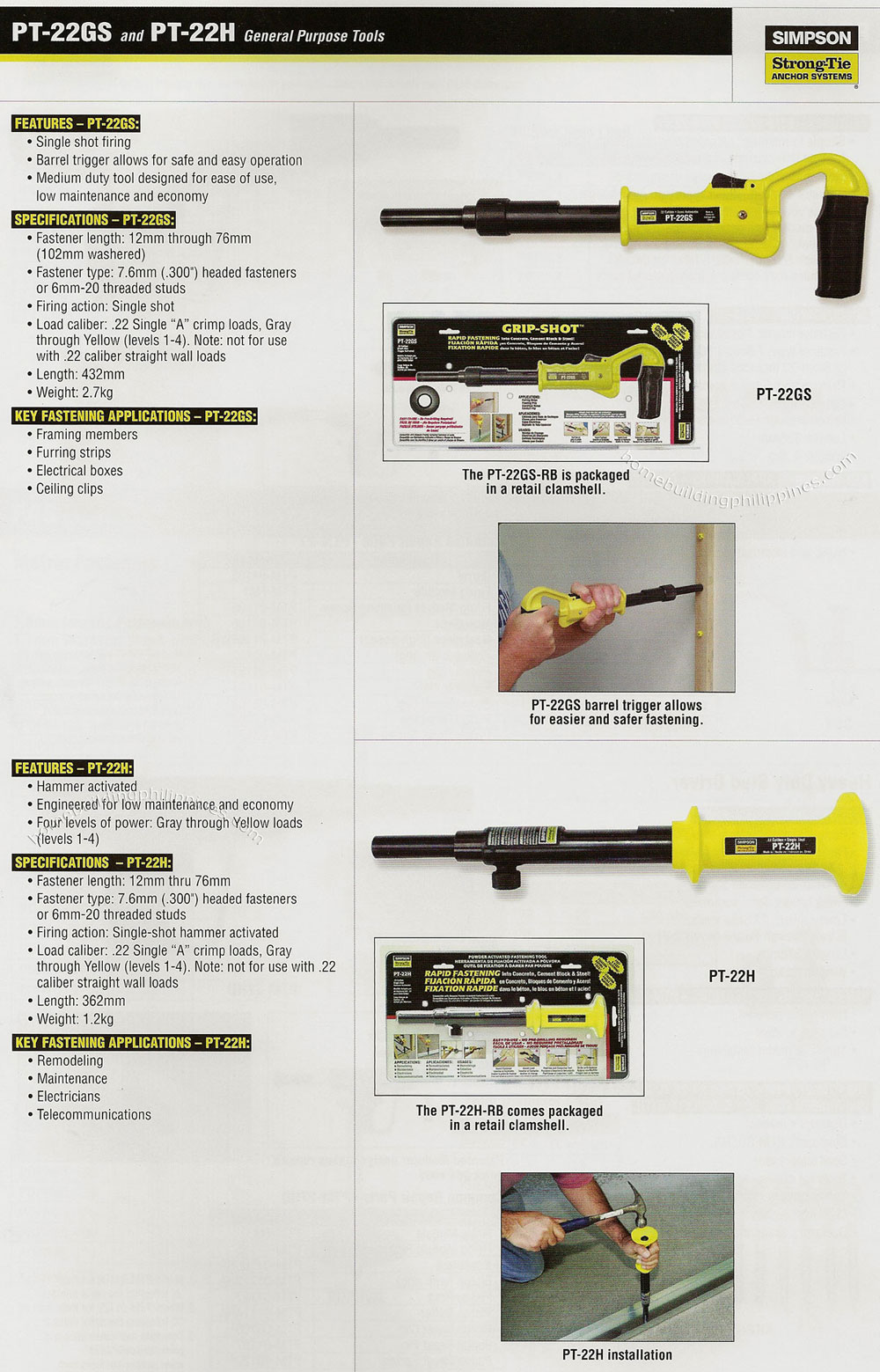 Simpson Powder Actuated Fastening Tools