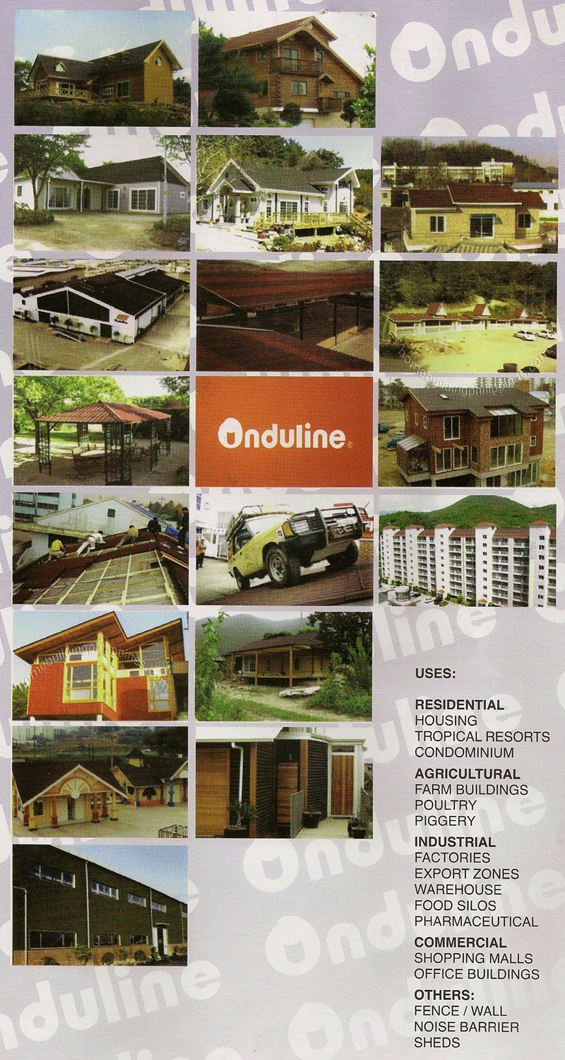 Onduline Roofing and Wall Cladding Applications