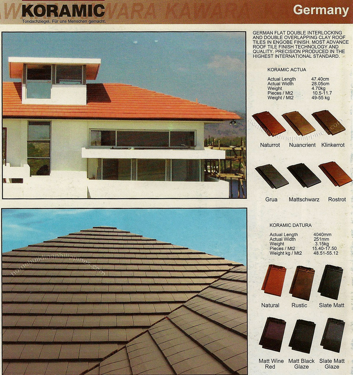 Koramic Clay Roof Tiles