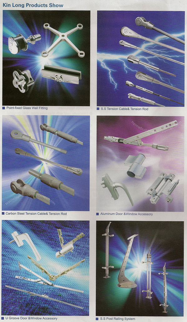 Glass Wall Fittings, Tension Cable, Tension Rod, Aluminum Door and Window Accessory, Post Railing System
