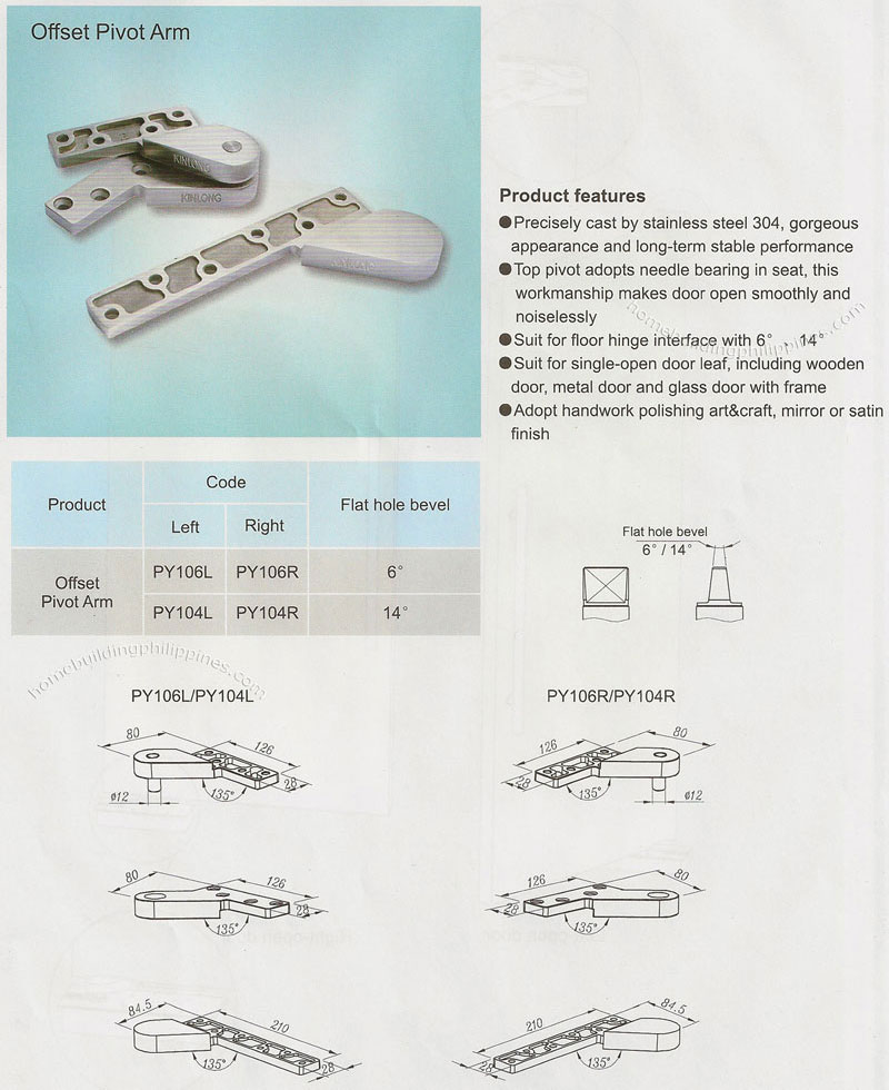 Non-Automatic Pivot Hinge