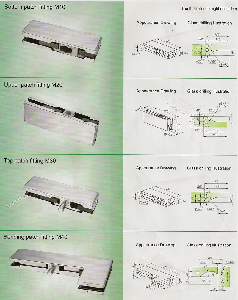 Standard Glass Patch Fitting