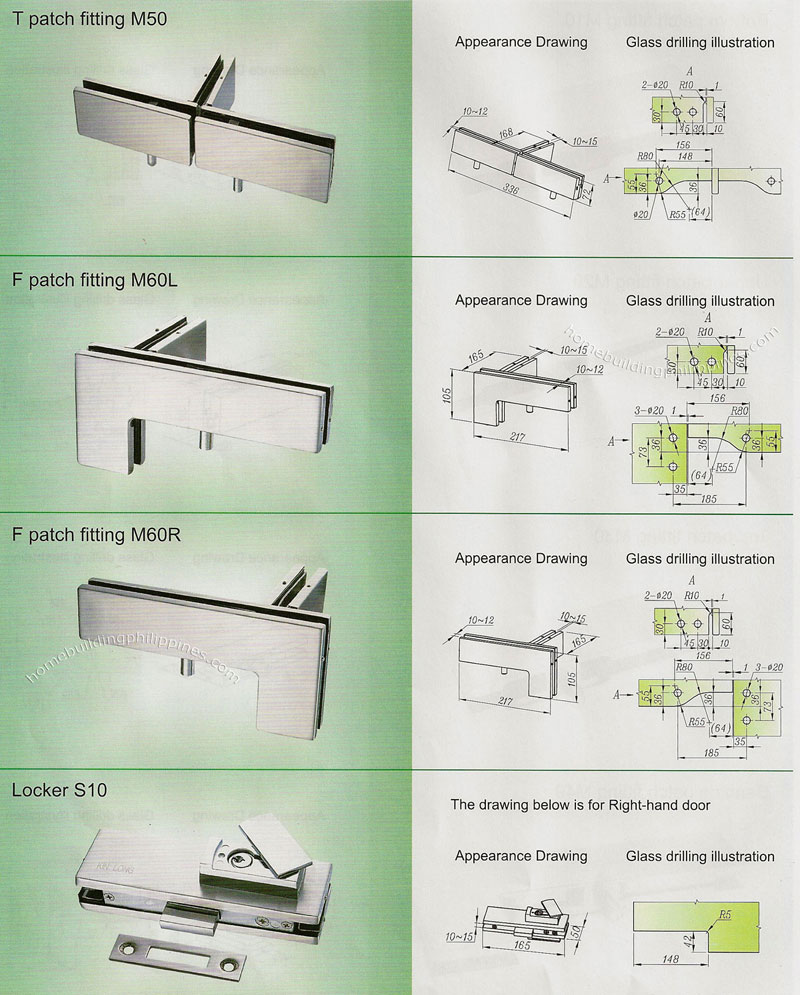 Standard Glass Patch Fitting