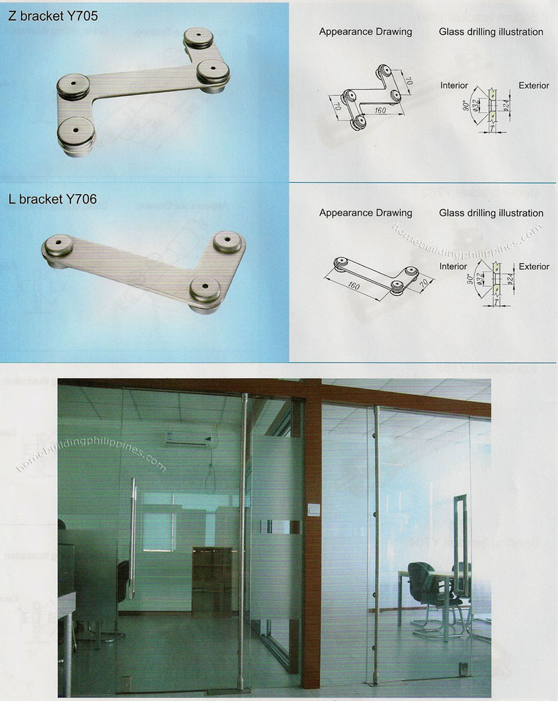 Glass Door Bracket for Floor Hinge