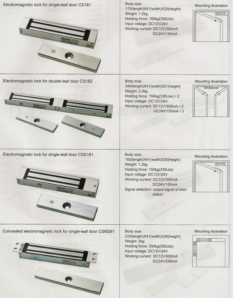 Electromagnetic Lock Electric Bolt Series