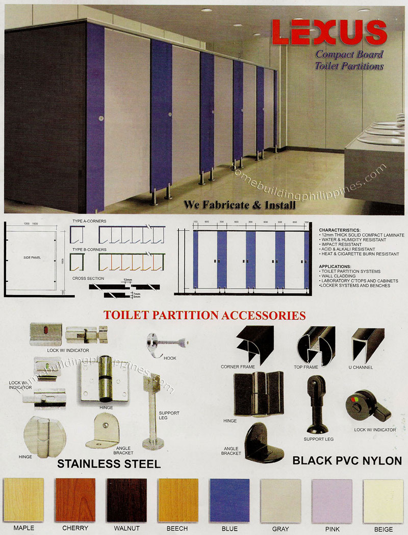 Compact Board Toilet Partitions