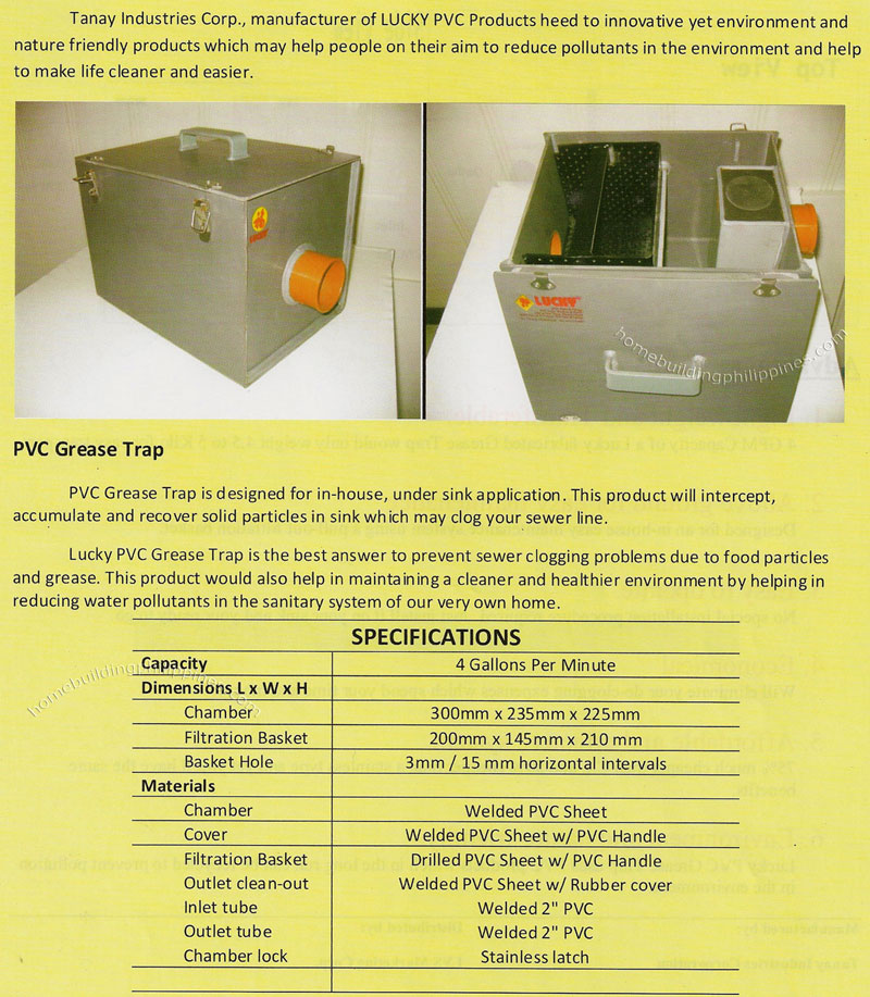 PVC Grease Trap by Tanay Industries Corporation