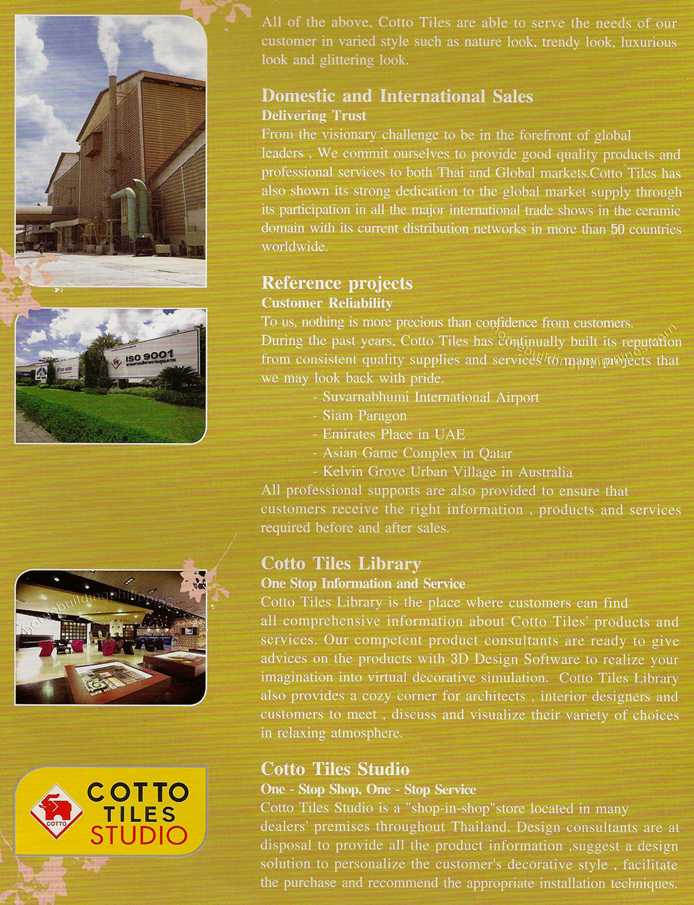 Cotto Tiles Company Profile