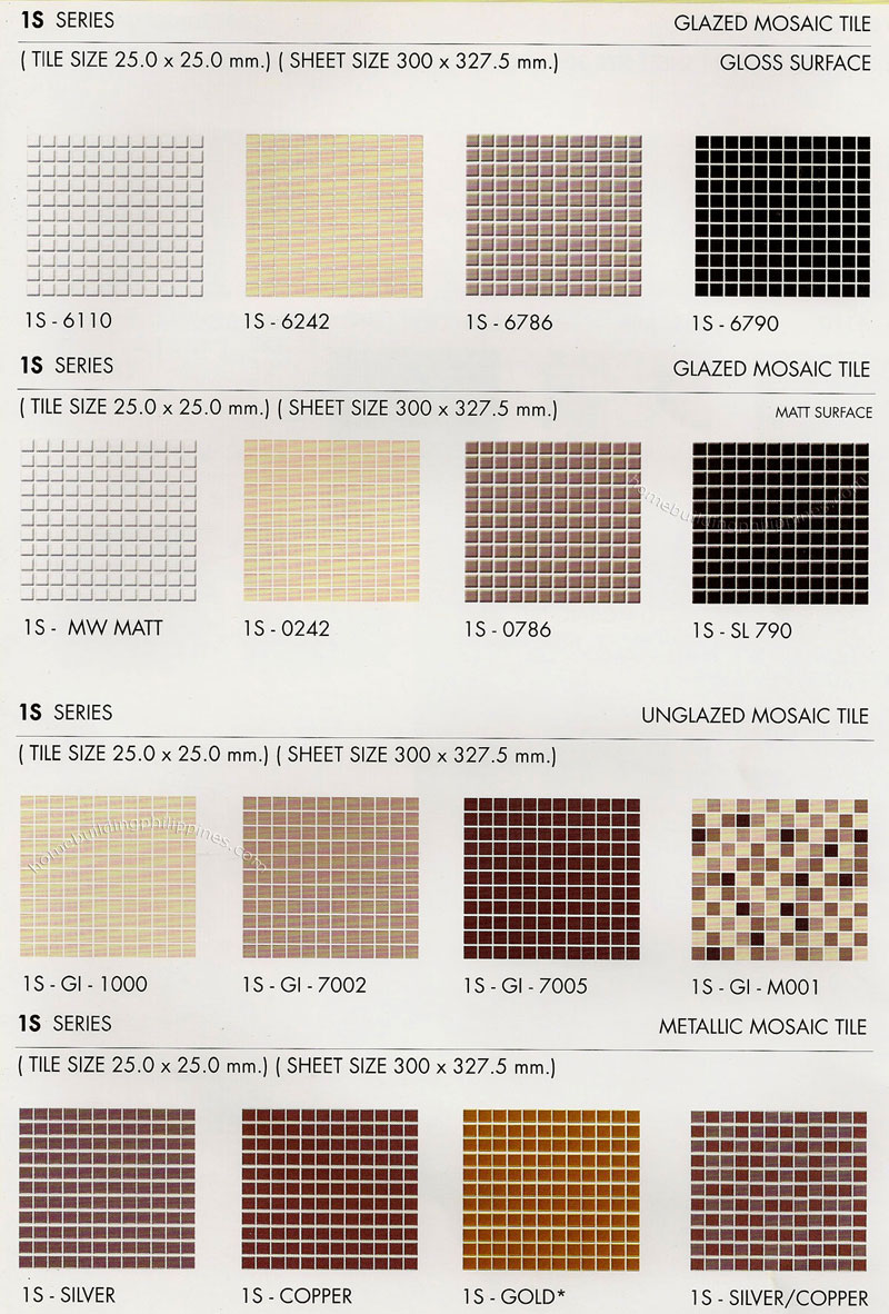 Glazed Mozaic Ceramic Tiles Unglazed Mozaic Ceramic Tiles Metallic Mozaic Ceramic Tiles