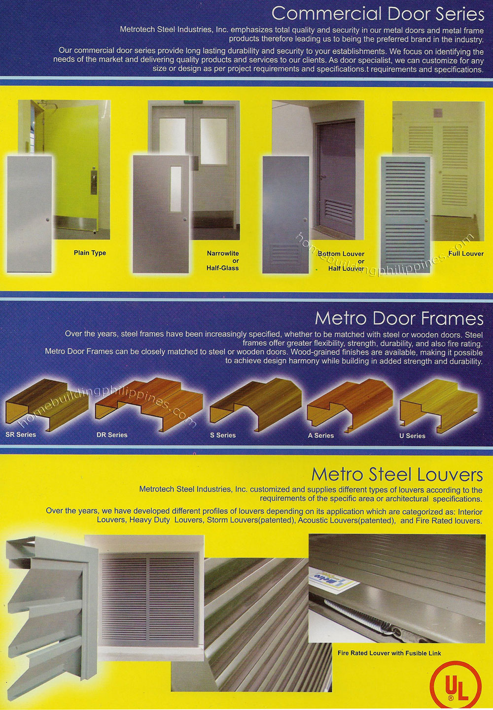 Commercial Door, Door Frames, Steel Louvers