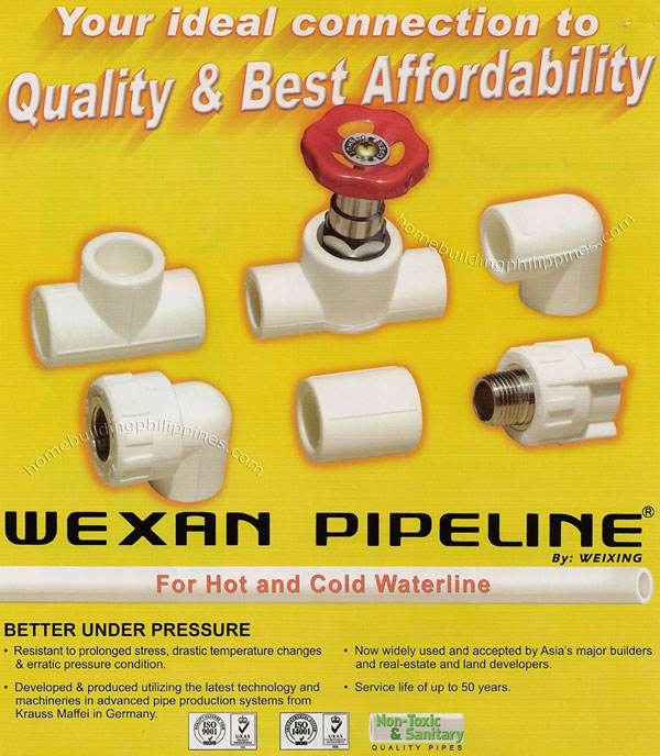Wexan Pipeline for Hot and Cold Waterline