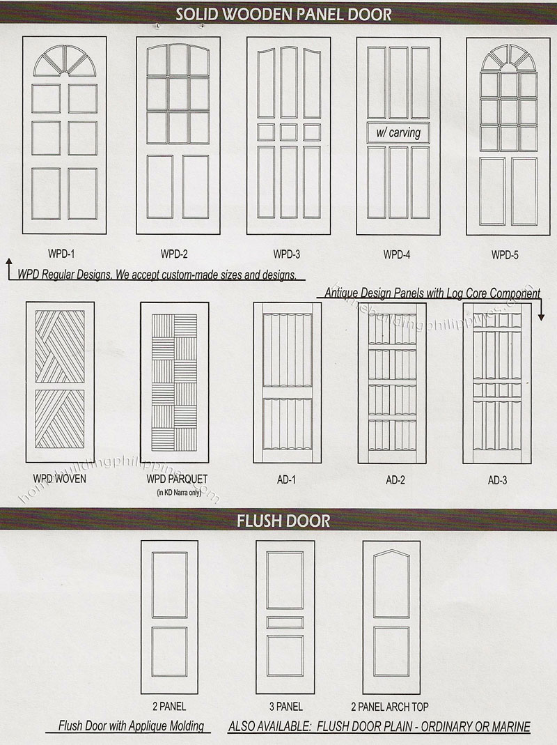 Solid Wooden Panel Door, Flush Door