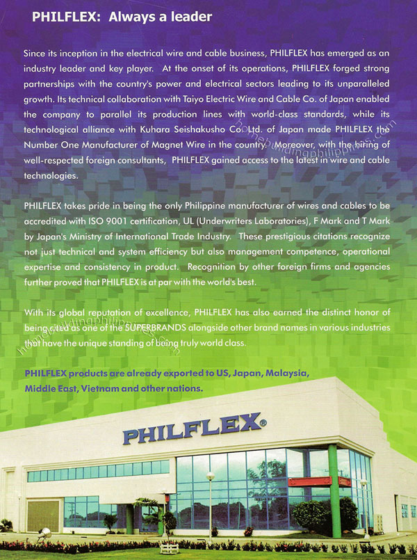 Philflex Manufacturing, Standards Accreditations