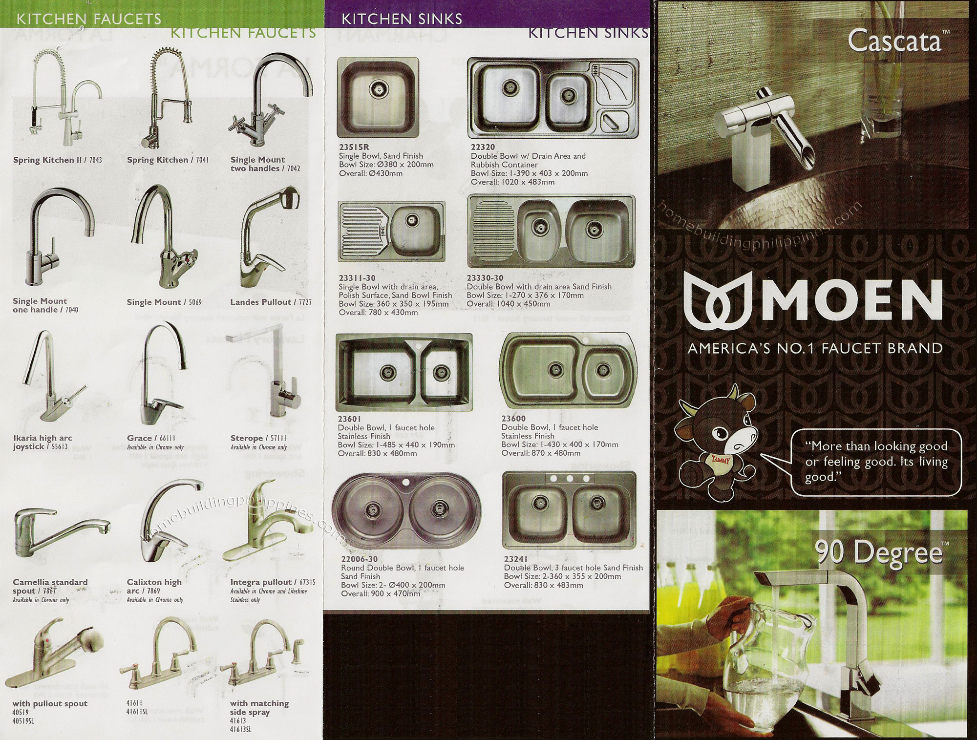 Moen Kitchen Faucets, Sinks