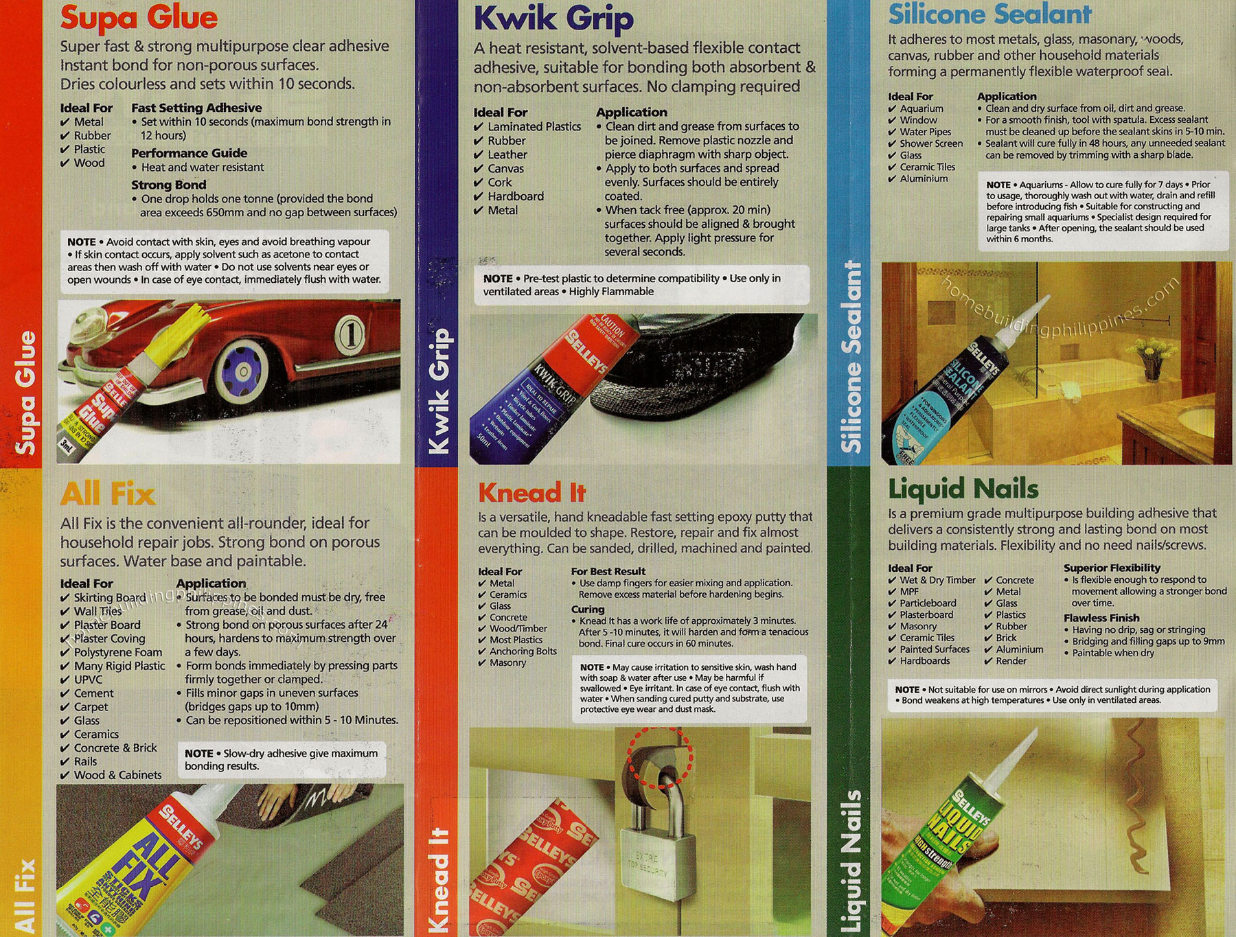 Selleys Adhesives and Sealants