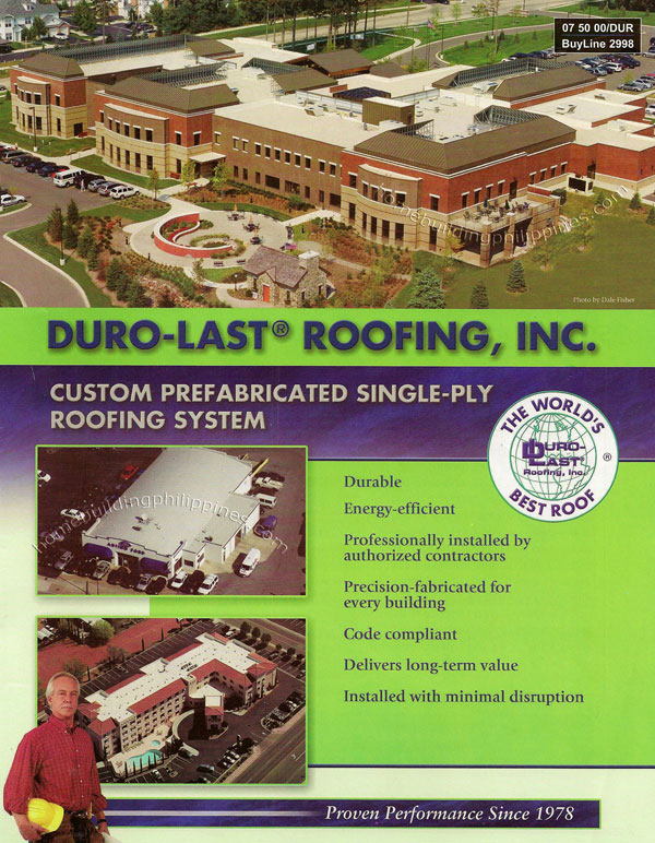 Duro-Last Custom Prefabricated Single Ply Roofing
