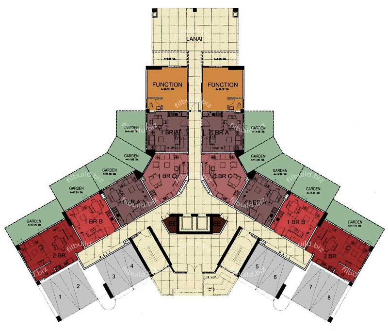 Bi-level floor plan