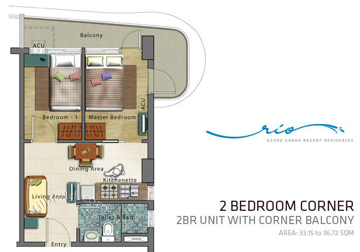 Condo Sale at Azure Urban Resort Residences Floor Plans