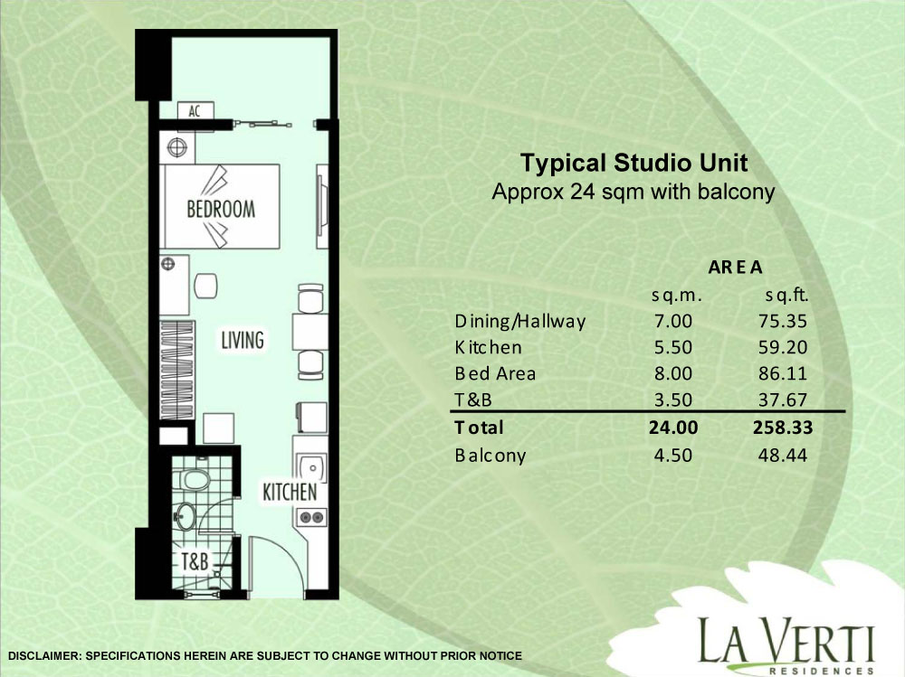 Condo Sale at La Verti Residences Condo Unit Floor Plans