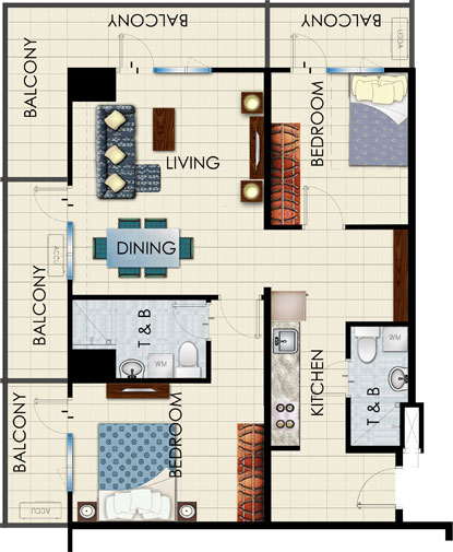 Condo Sale At Sea Residences Condominium Unit Floor Plans