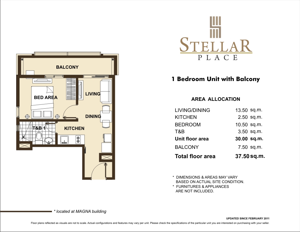 Condo Sale at Stellar Place Condominiums Floor Plans