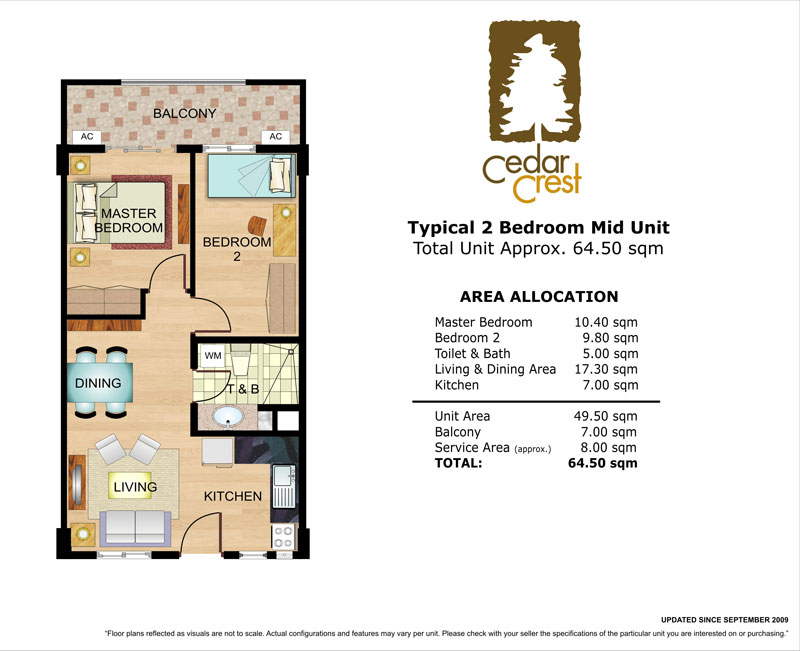 Condo Sale At Cedar Crest Condos Floor Plans