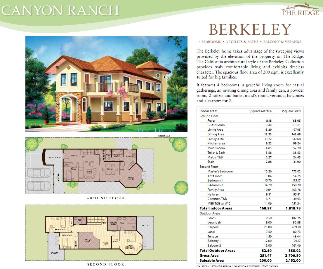 Real Estate Home Lot Sale at Canyon Ranch Homes Berkeley