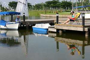 Lakeside pier decks