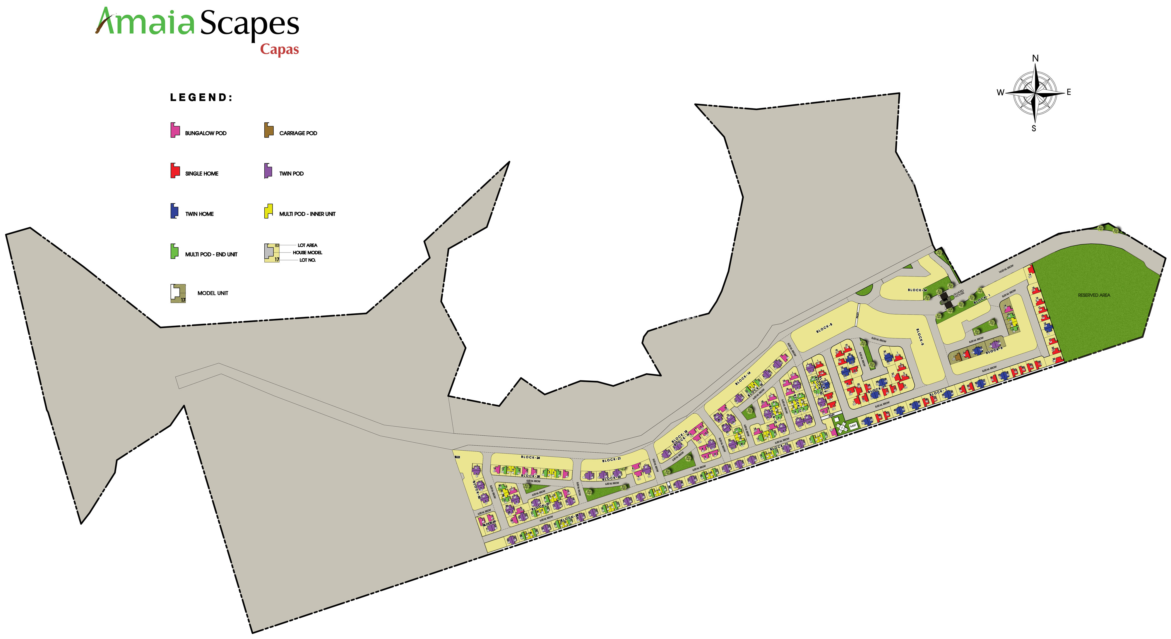 Amaia Scape Capas site development plan